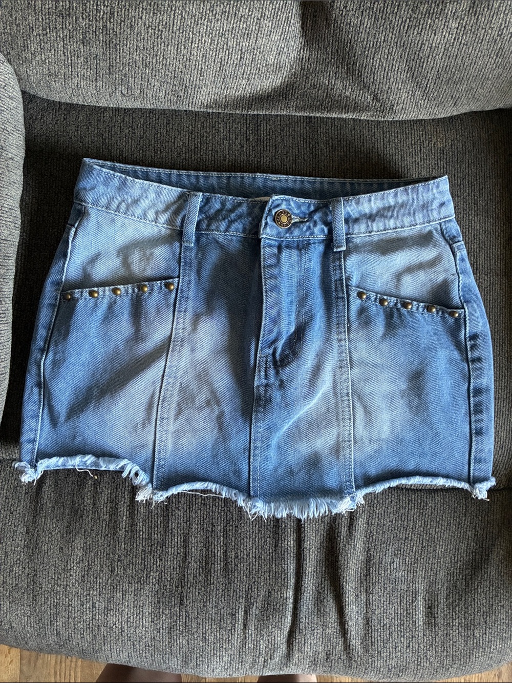 Mini Jean Skirt